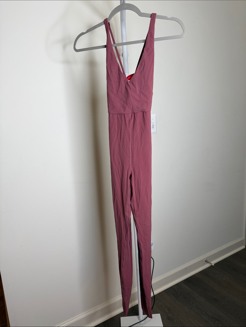 Left On Friday Desert Plum Weekender Playsuit 27” -  V-Neck Jumpsuit Romper